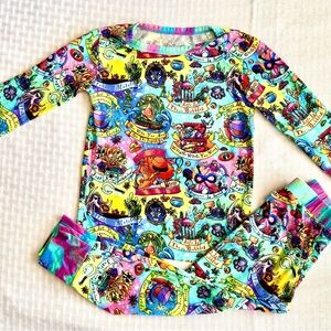 Moonlight Bamboo Pajama Set Toddler 2T Rainbow Quote Print Bamboo Viscose